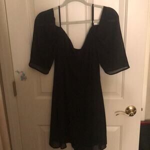 Little black dress cold shoulder size small